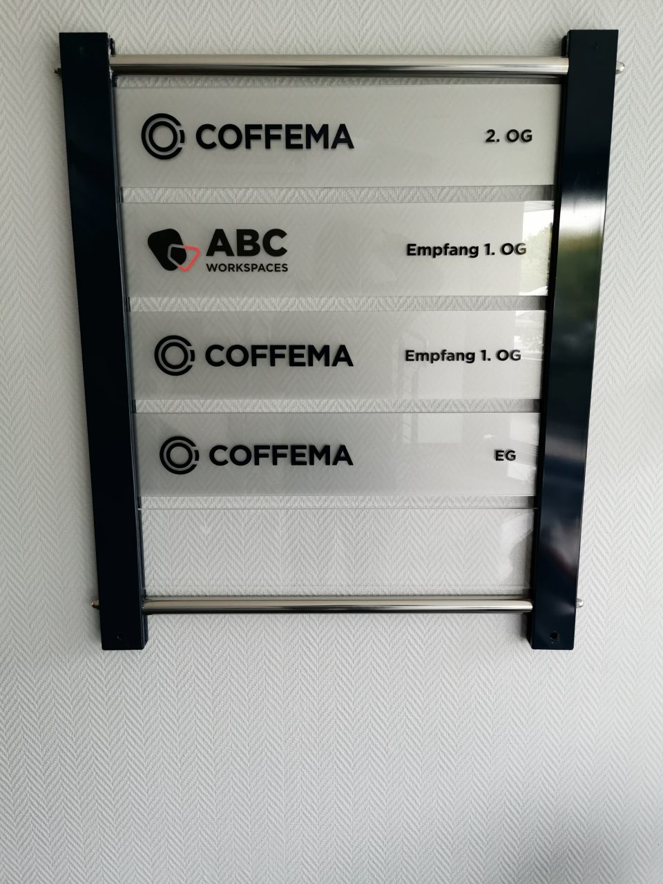 ABC Workspaces Beschilderung innen